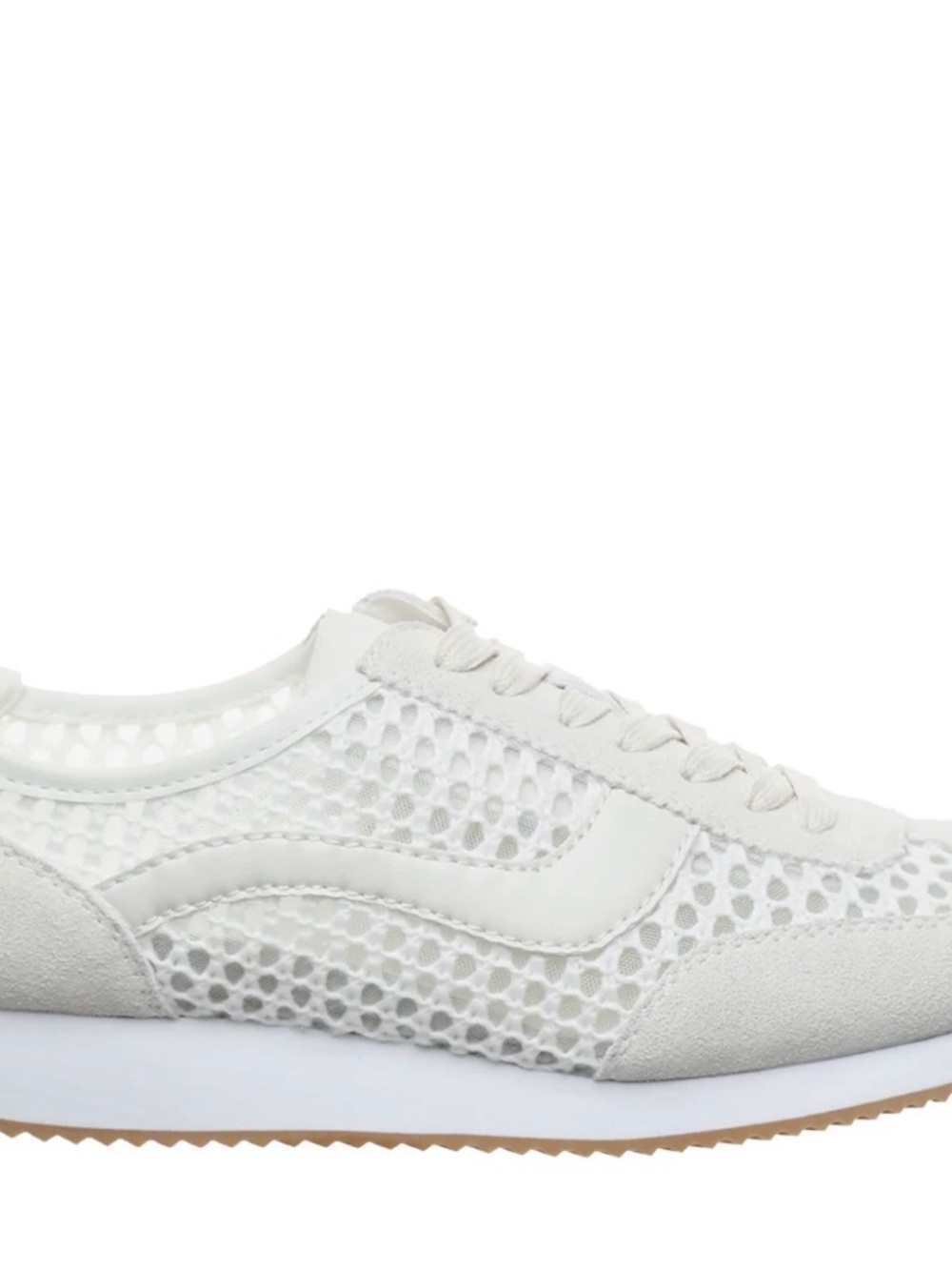BearPaw Women's Cream Mesh Retro Runner Sneakers